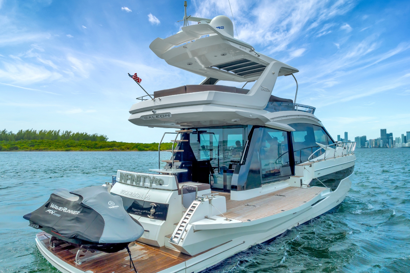 53' Galeon yacht charter Miami photo 2