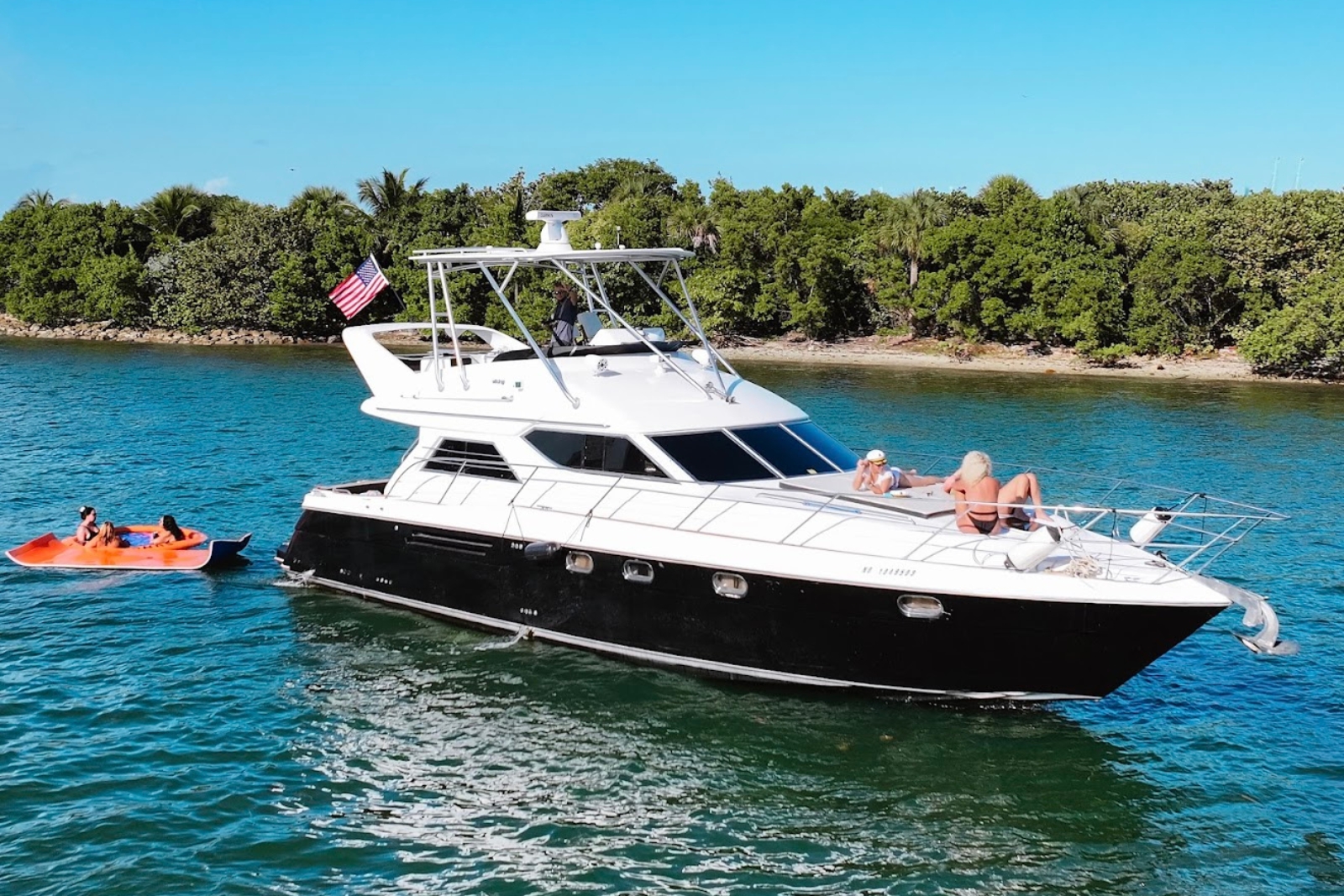 55' Princess yacht charter Miami photo 2
