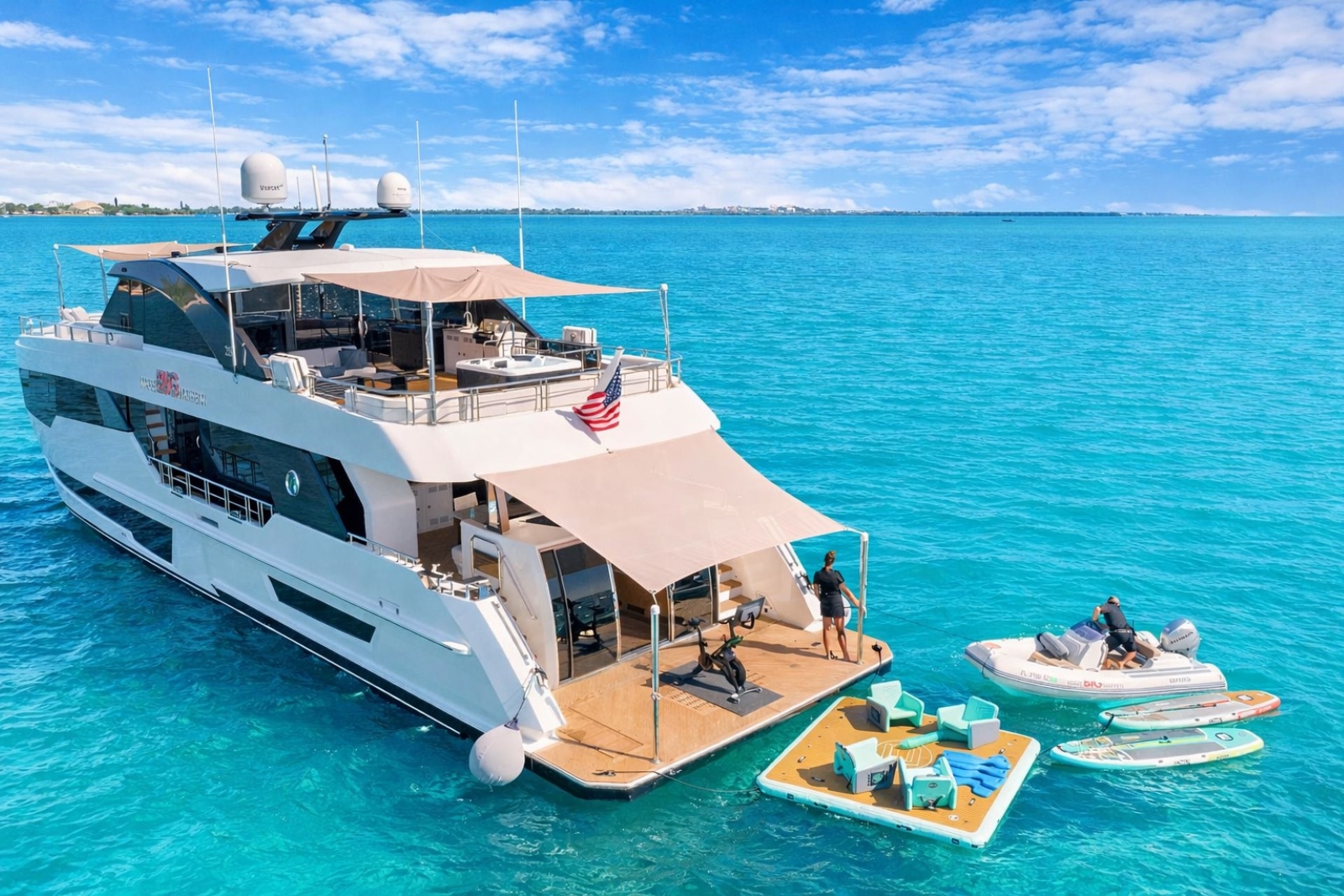 100' OC E yacht charter Miami photo 2