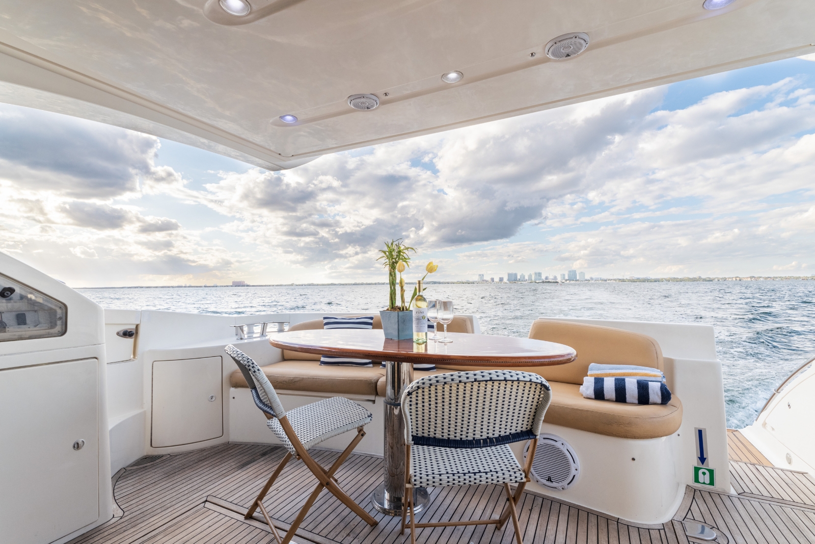 55' Azimut Red yacht charter Miami photo 3