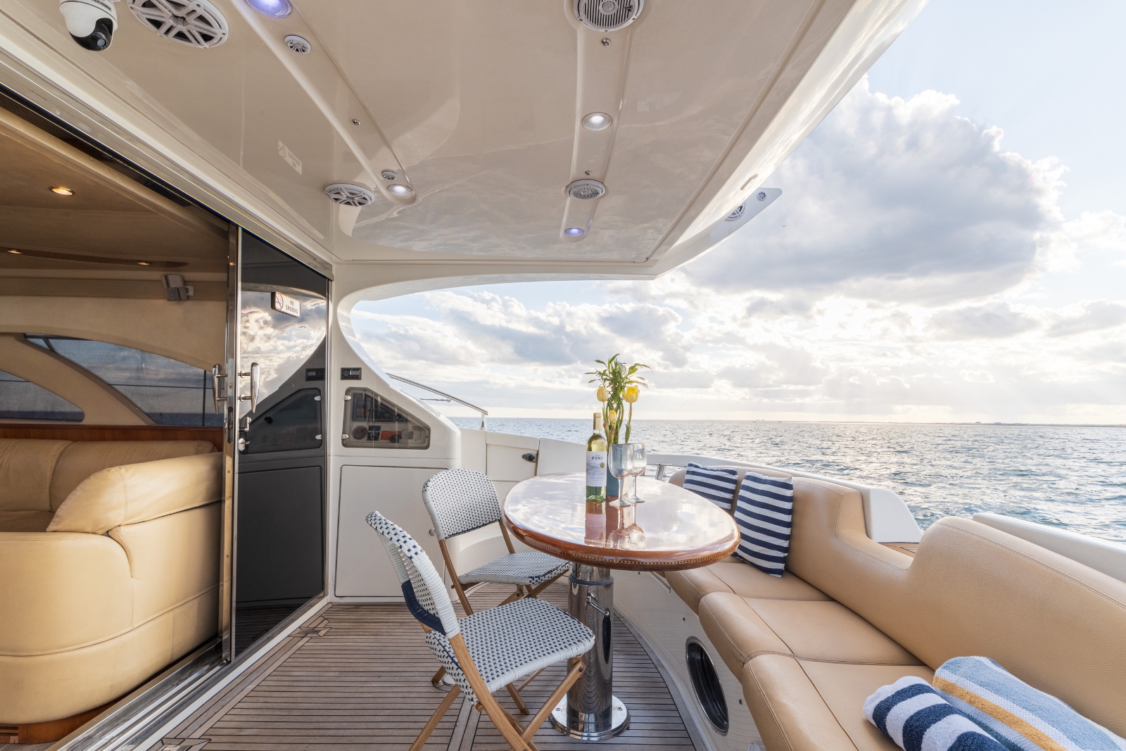55' Azimut Red yacht charter Miami photo 4
