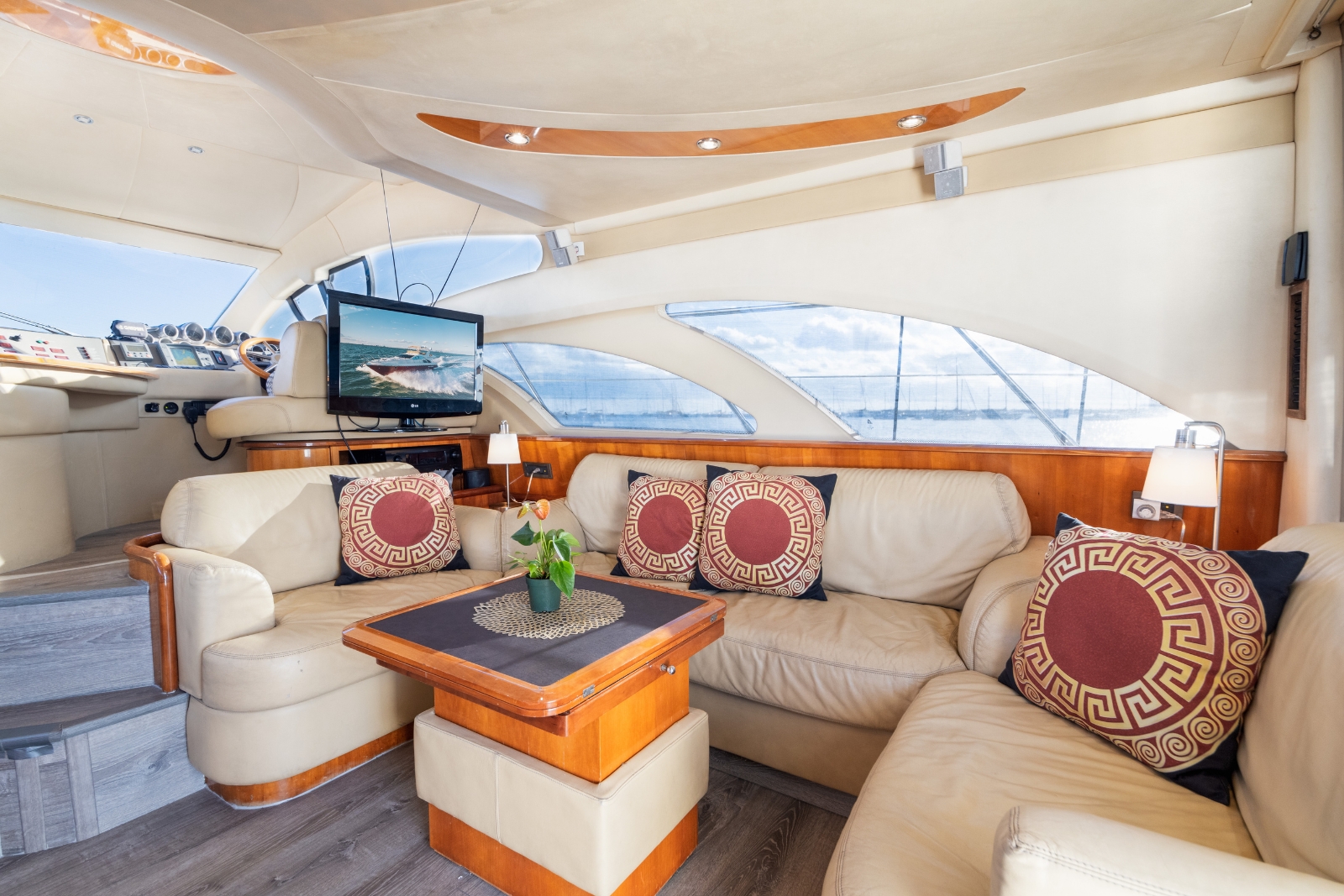 55' Azimut Red yacht charter Miami photo 7