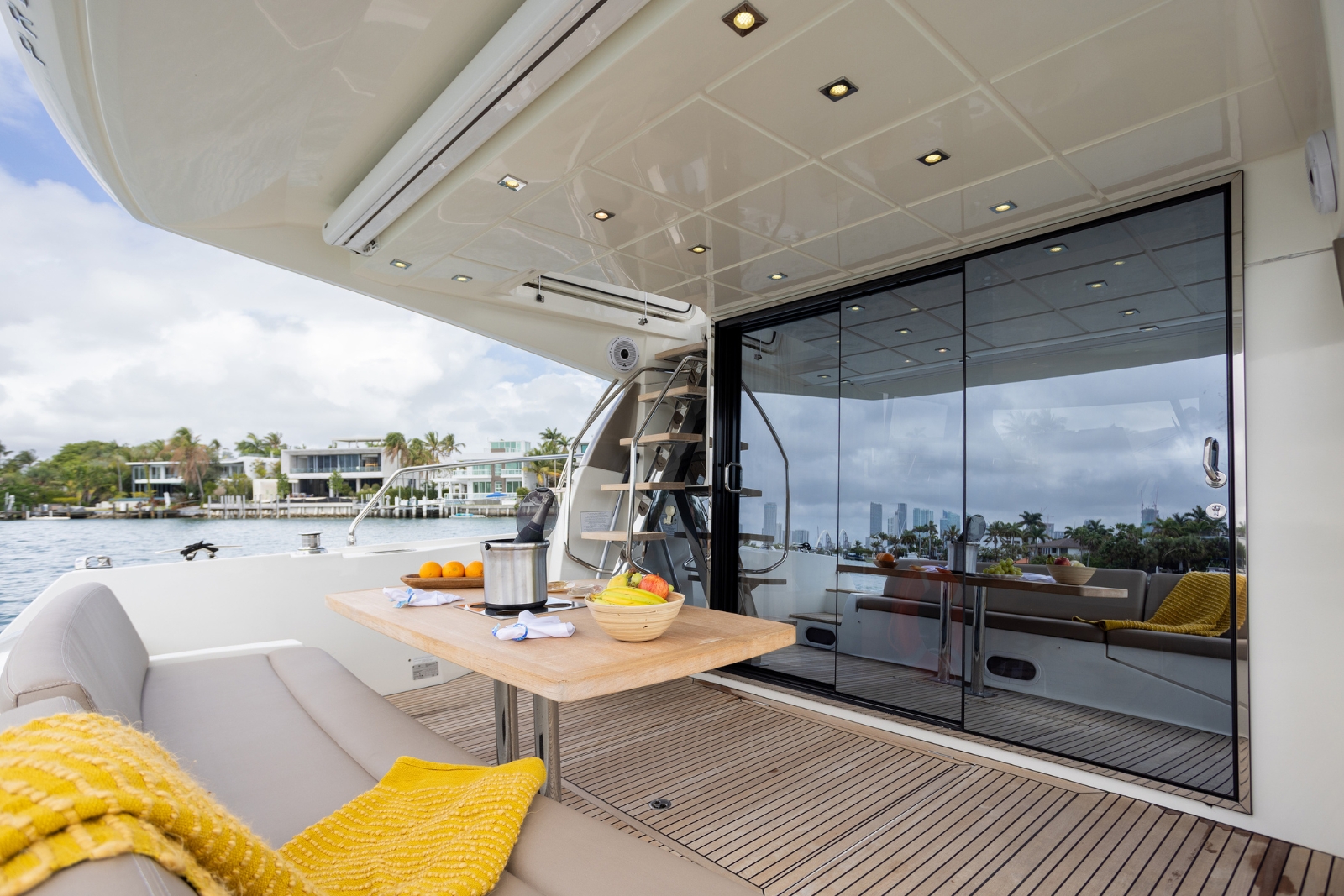 55' Prestige Venetian yacht charter Miami photo 3