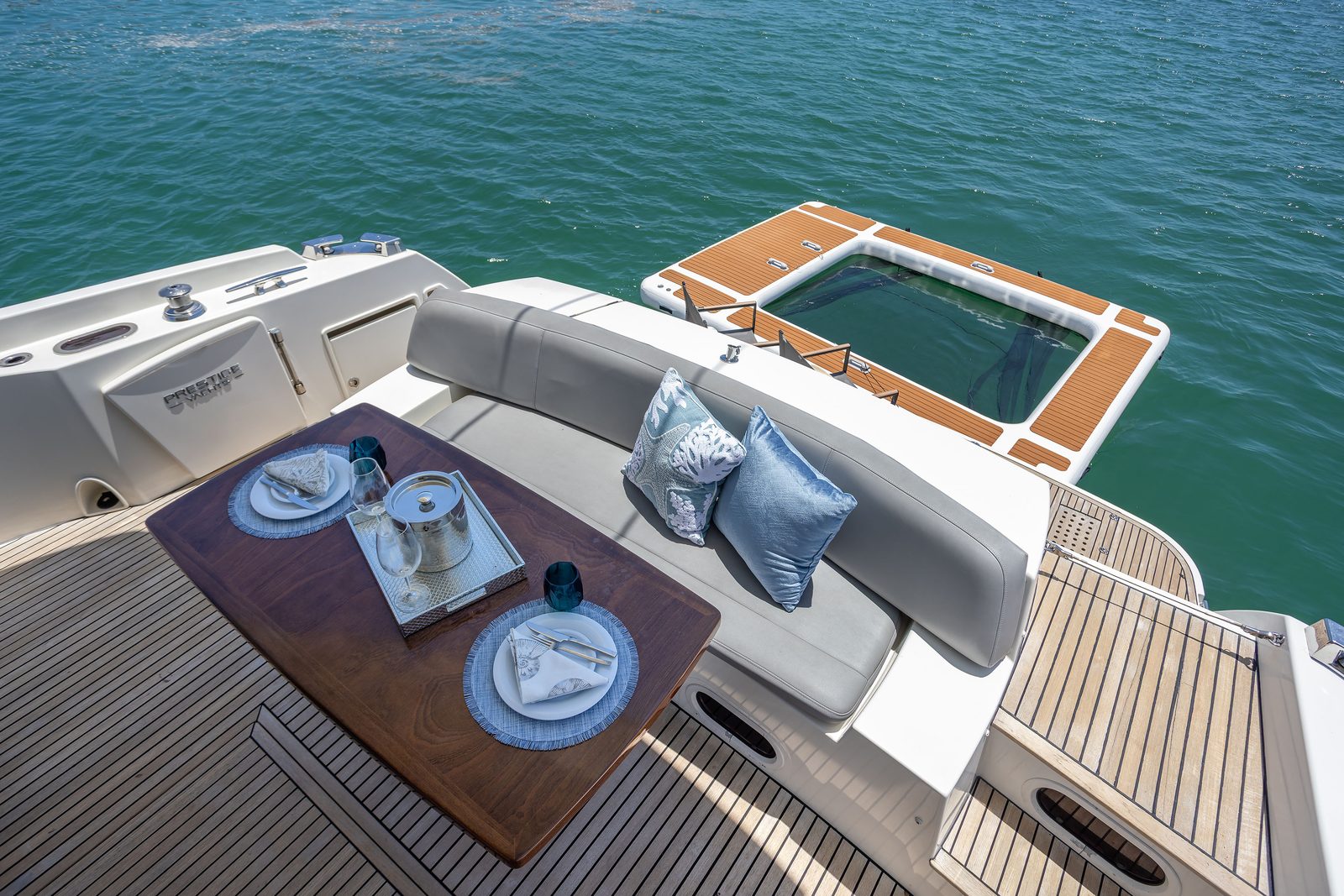 65' Prestige yacht charter Miami photo 2
