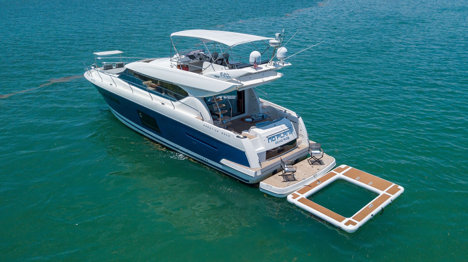 65' Prestige yacht charter Miami photo 3