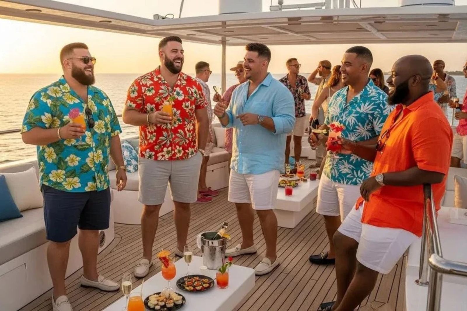 Bachelor Party — Miami yacht with cigars and drinks