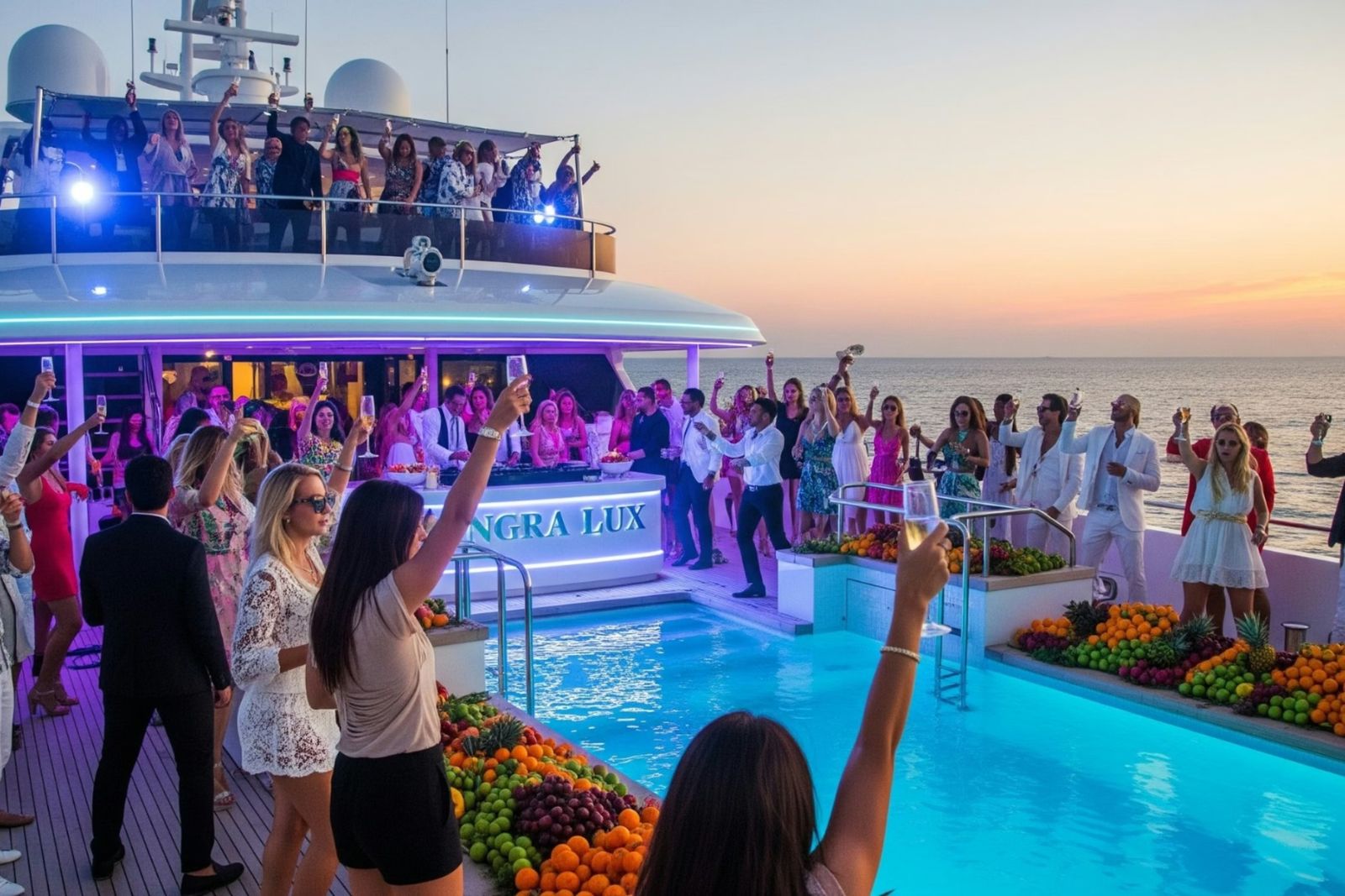 Corporate Events — luxury superyacht executive party