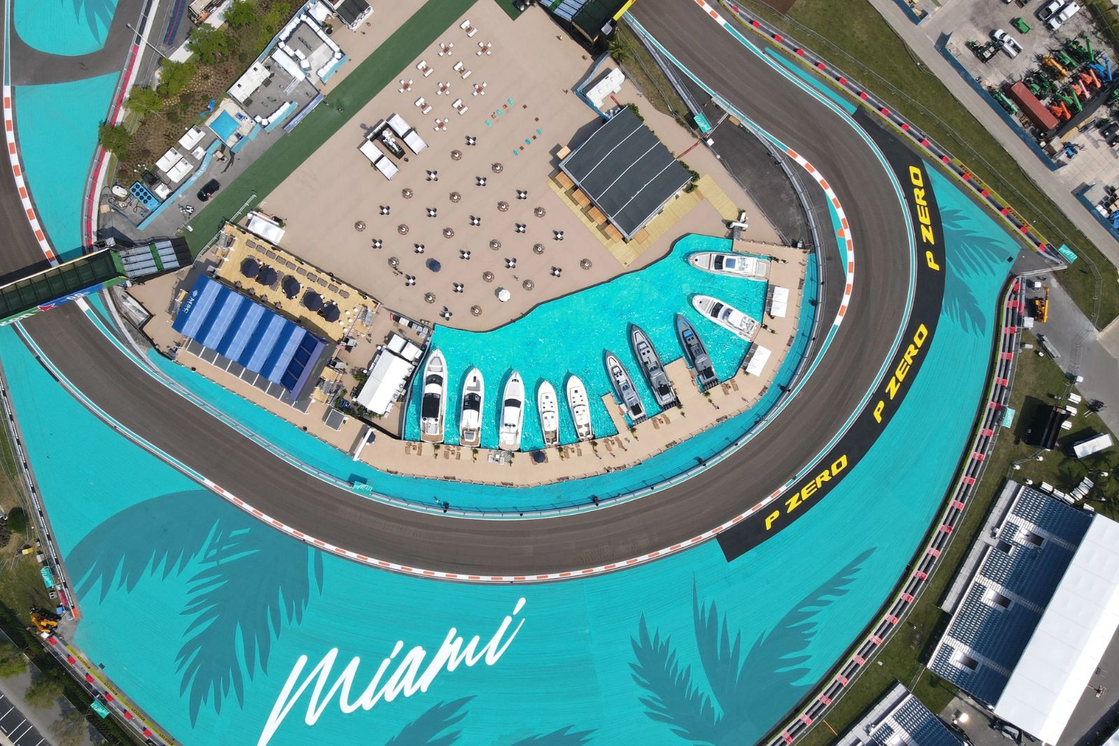 F1 Miami Grand Prix — yachts at Miami International Autodrome