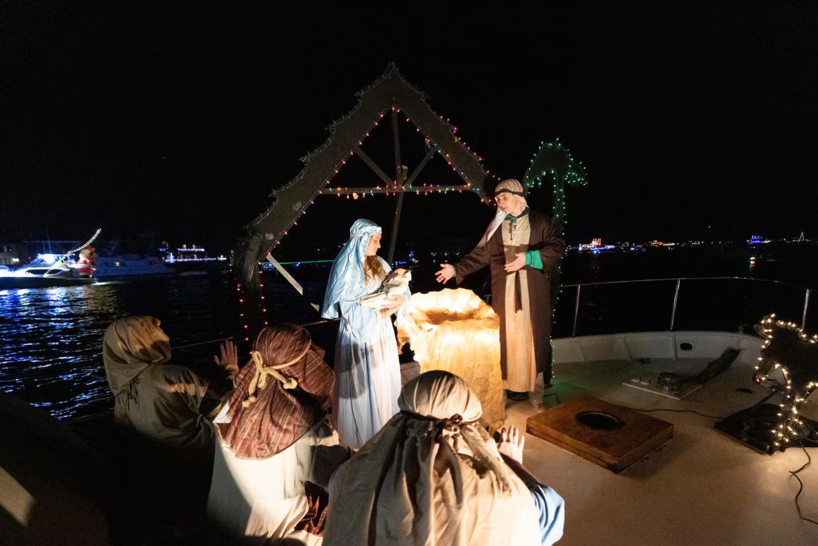 Religious Celebrations — Miami Boat Parade nativity